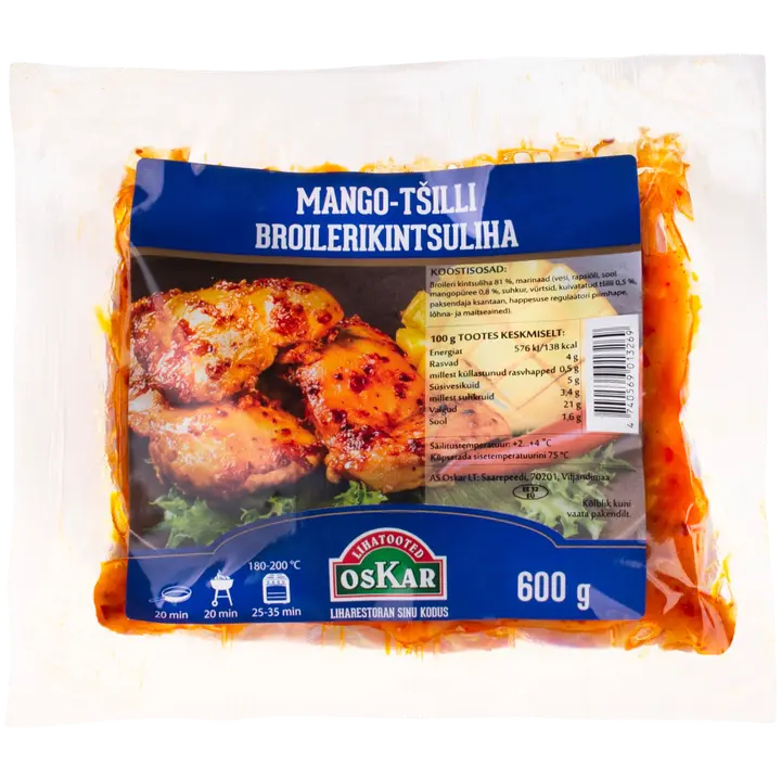 Oskar Mango-Tšilli Broilerikintsuliha 600G