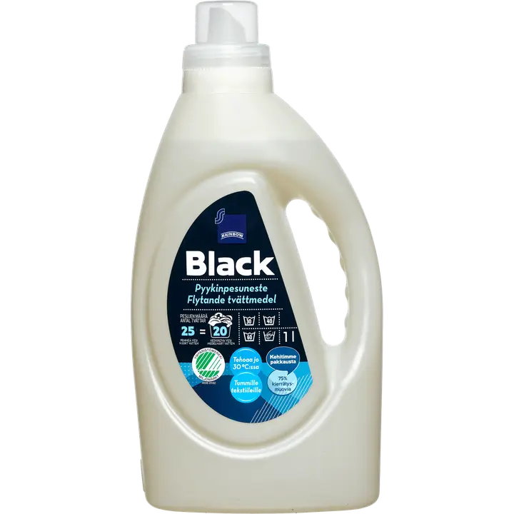 Rainbow Black pesugeel 1 l, 20 pesukorda