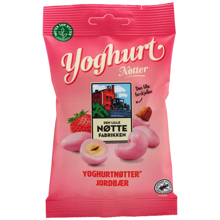Den Lille Nøttefabrikken Yoghurt Mansikka pähkinäsekoitus RA 70g