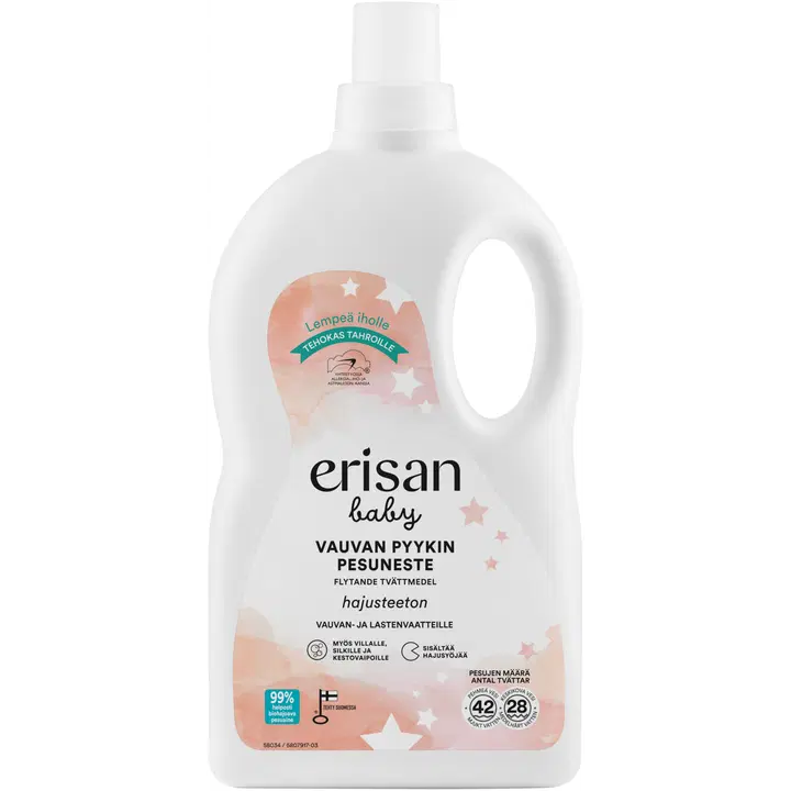 Erisan Hajusteeton  Baby Pyykinpesuneste 1,5 l