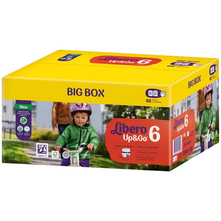 LIBERO Up&Go housuvaippa koko 6, 2x34 kpl, 13-20 kg