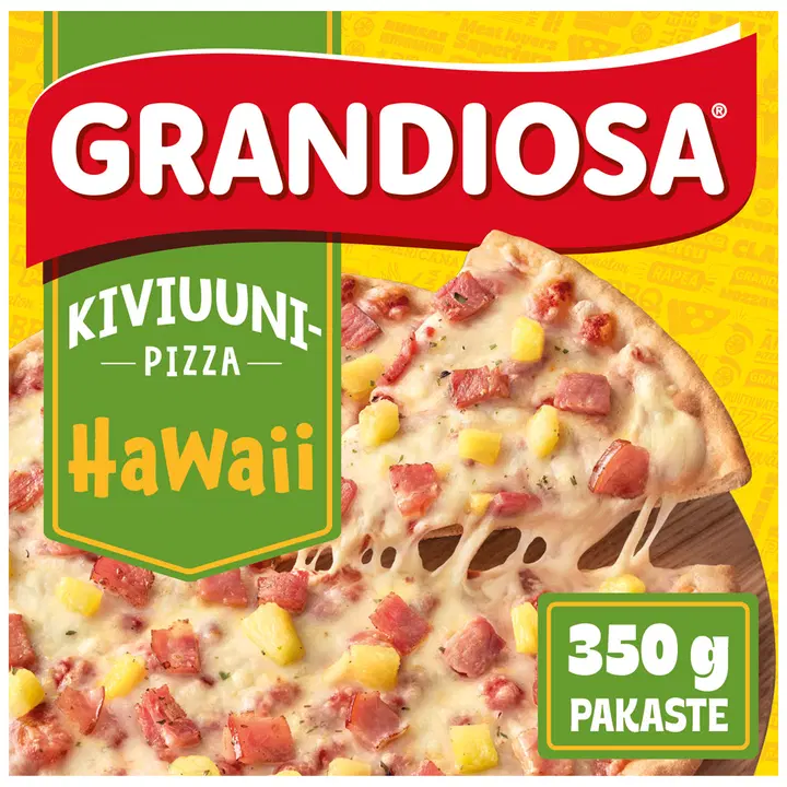 Grandiosa hawaii kiviuuni pakastepizza 350g