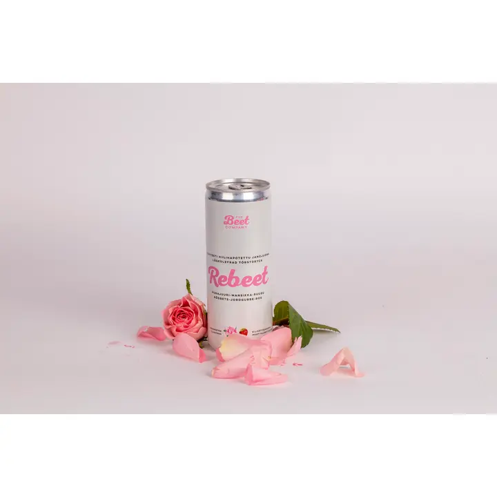 Rebeet punajuuri-ruusu-mansikkajuoma 250ml