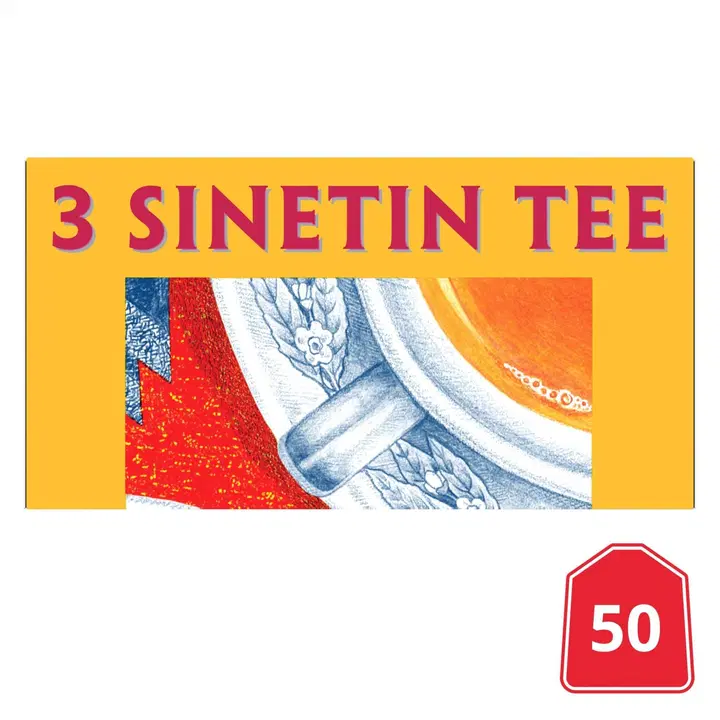 3 Sinetin tee 50ps musta tee