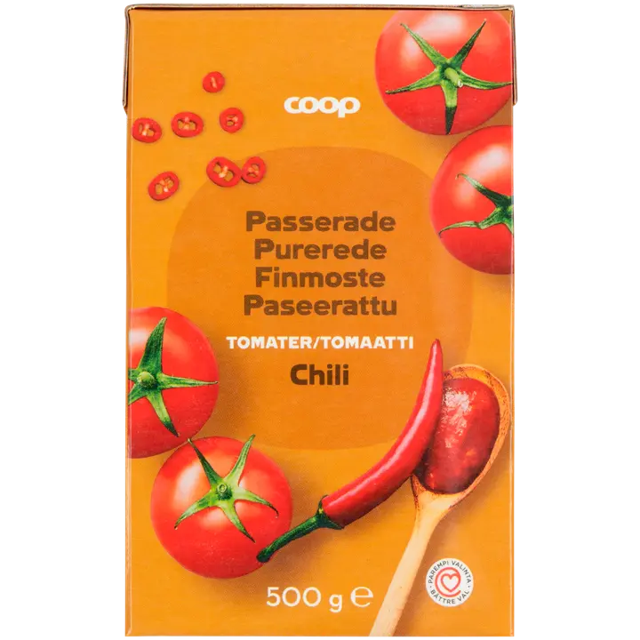 Coop paseerattu tomaatti chili 500 g