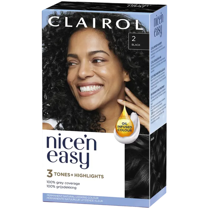 Juuksevärv Clairol püsi 2 must