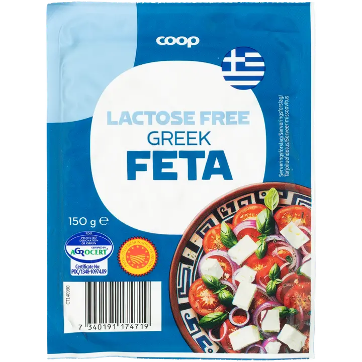 Coop fetajuusto laktoositon 150 g SAN