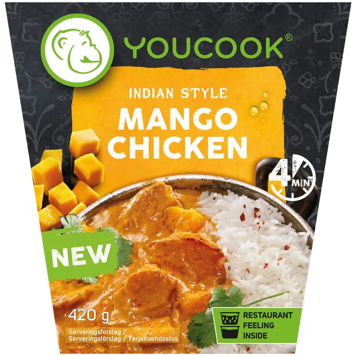 Youcook Indian Style Mango Chicken valmisateria 420 g