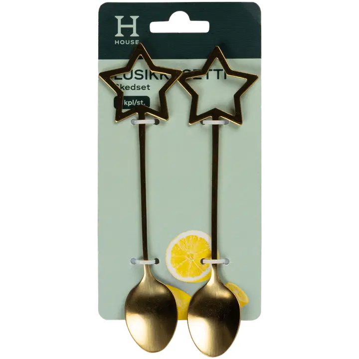 House lusikkasetti Tähti 2-pack