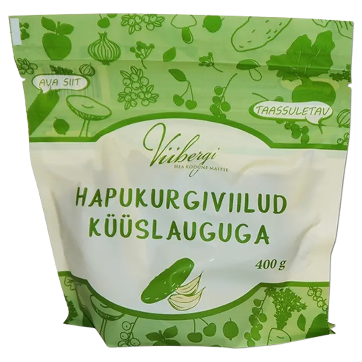 Hapukurgidviilud küüslauguga 400g