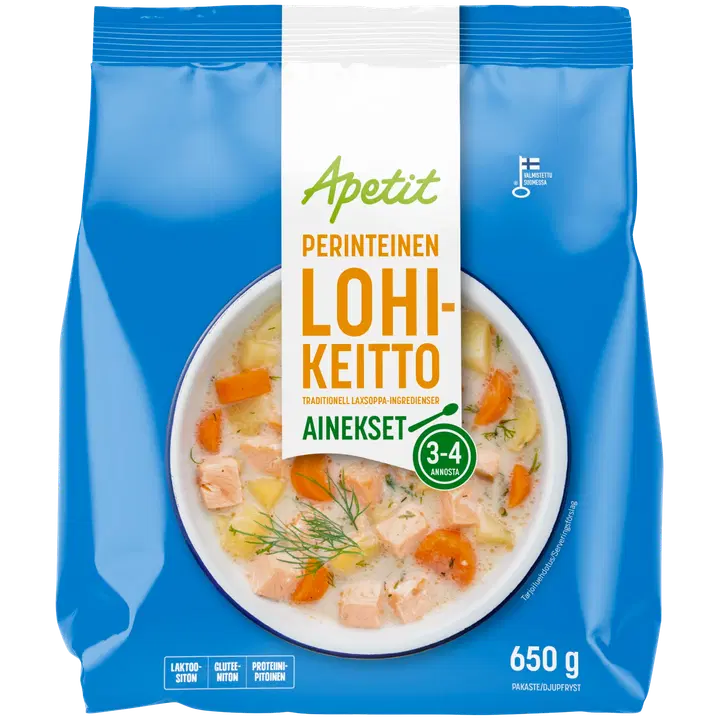 Apetit Perinteinen lohikeittoainekset pakaste 650g
