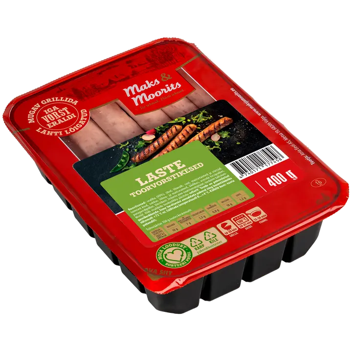 Maks ja Moorits Laste Toorvorstikesed 400G