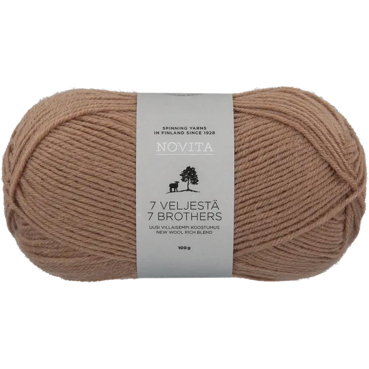 Novita lanka 7 Veljestä 100 g särkkä 618