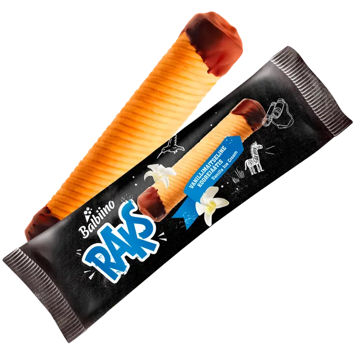 Vanillimaitseline koorejäätis vahvlitorus, 68g