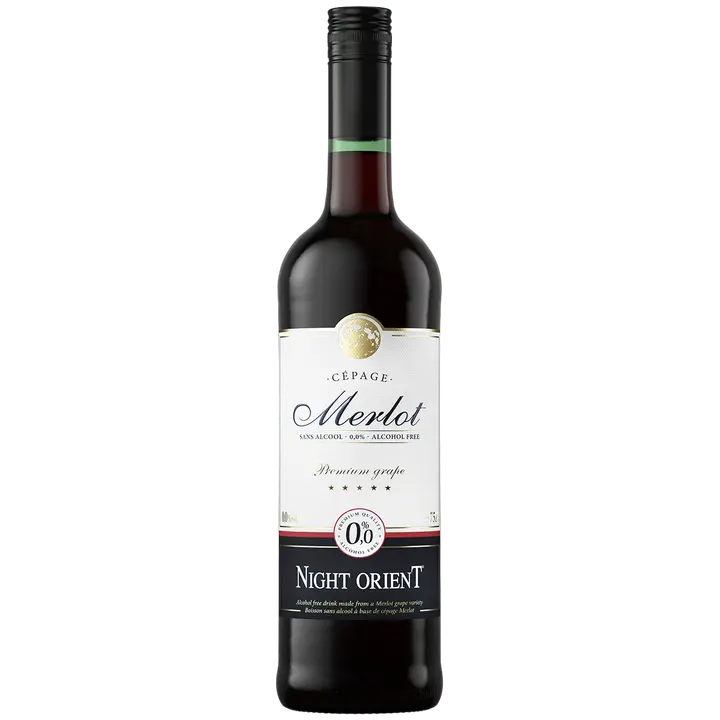 Night Orient Merlot 0,0 til-% 75 cl pullo