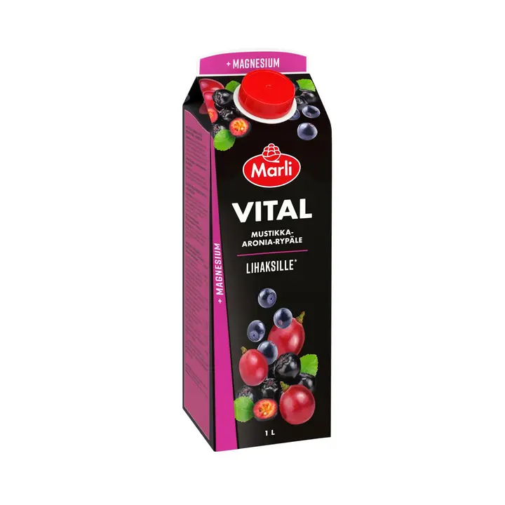 Marli Vital Rypäle-aronia-mustikka mehujuoma +magnesium 1 L