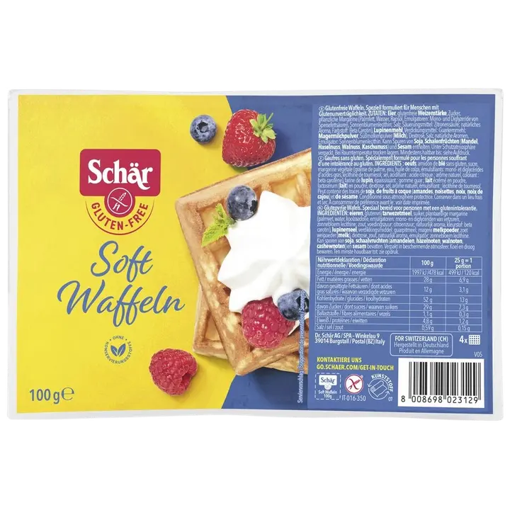 Schär Pehmed Vahvlid, Gluteenivaba 100 G