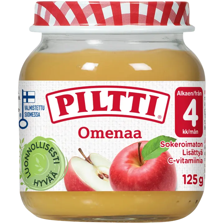 PILTTI 125g Omenaa hedelmäsose 4kk