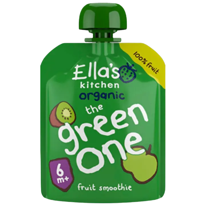 Ella's Kitchen The Green One, Vihreä hedelmäsmoothie alkaen 6kk LUOMU 90g
