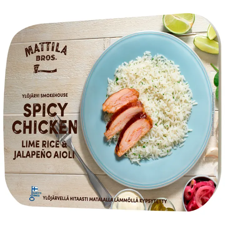 Mattila Bros. Spicy Chicken & Lime Rice and Jalapeño Aioli 280g