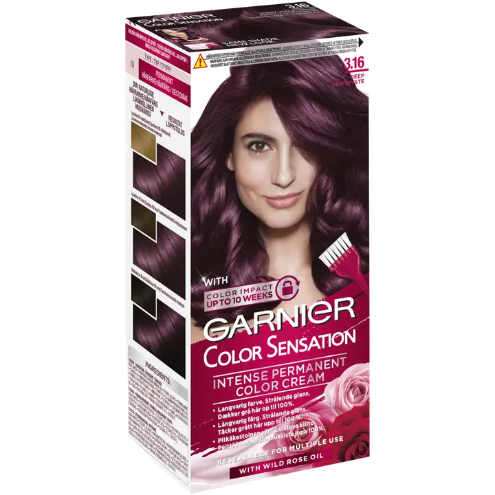 Garnier Color Sensation 3.16 Deep Amethyste Tumma violetinruskea kestoväri 1kpl