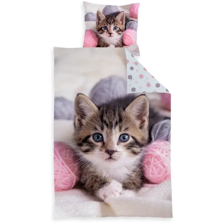 Laste Voodipesukomplekt Kassipoeg 150x210 + 50x60