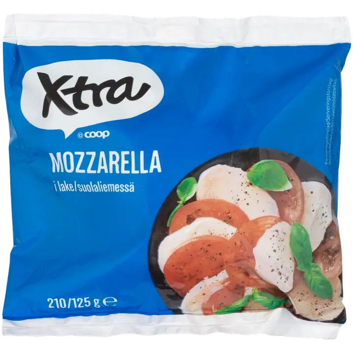Xtra 210/125g Mozzarellajuusto 17% rasvaa