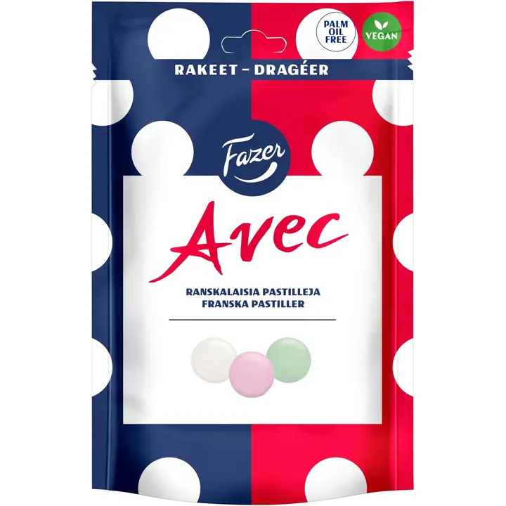 Fazer Avec ranskalaisia pastilleja karkkipussi 175g