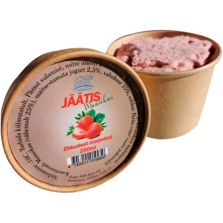 Maasika jogurtijäätis 200g