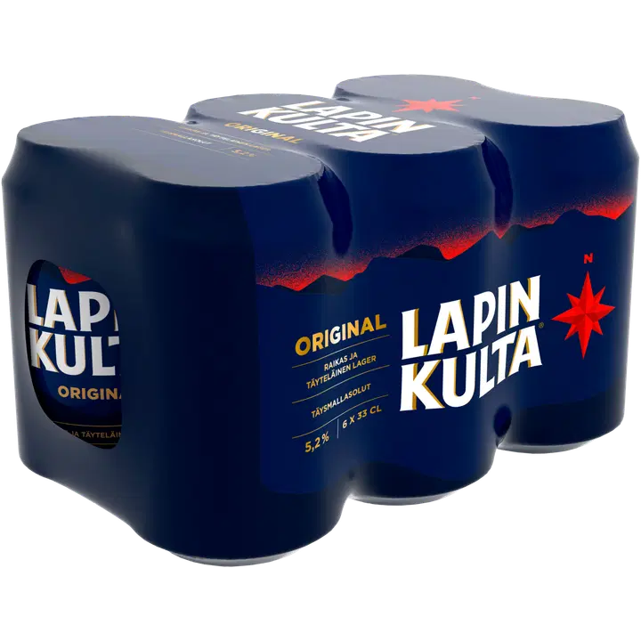 6 x Lapin Kulta olut 5,2% 0,33 l