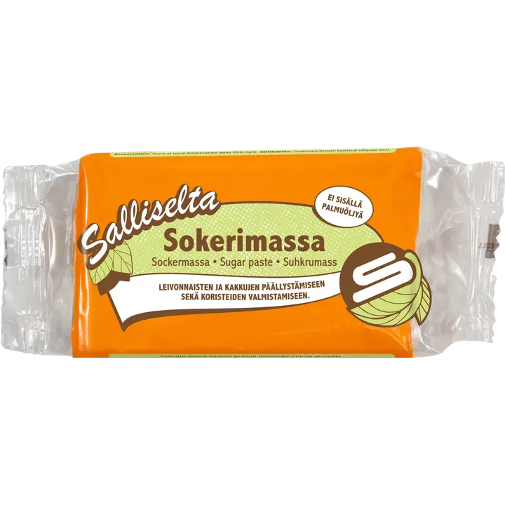 Salliselta Sokerimassa oranssi 250g