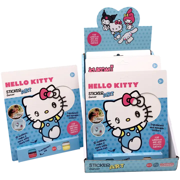 Comansi ikkunavärisetti Hello Kitty Sticker Art