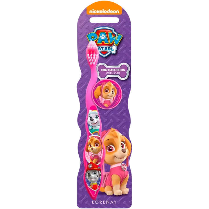 Ryhmä Hau Pinkki lasten hammasharja harjasuojalla 1kpl