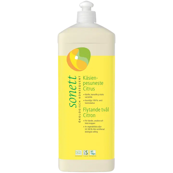 Sonett nestemäinen saippua sitruuna 1 l eco täyttö