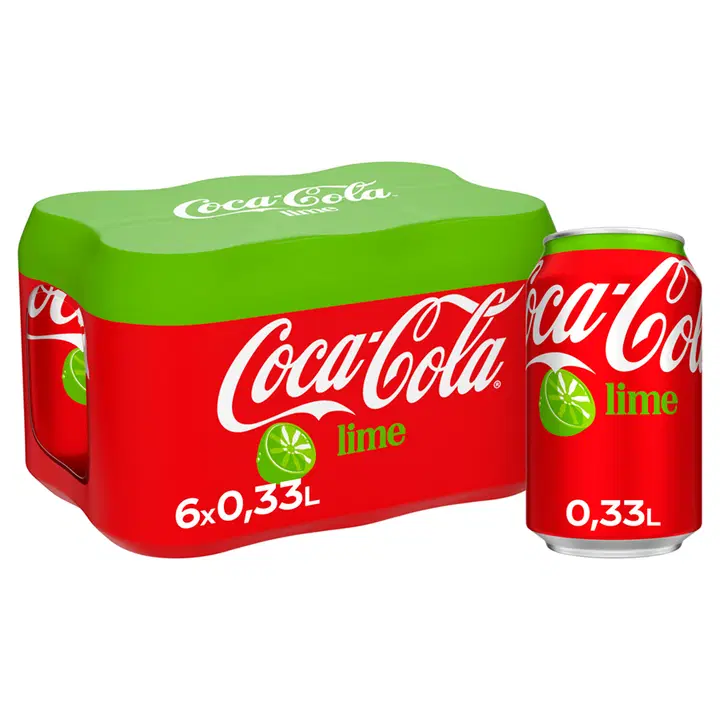 6-pack Coca-Cola Original Taste Lime virvoitusjuoma tölkki 0,33 L