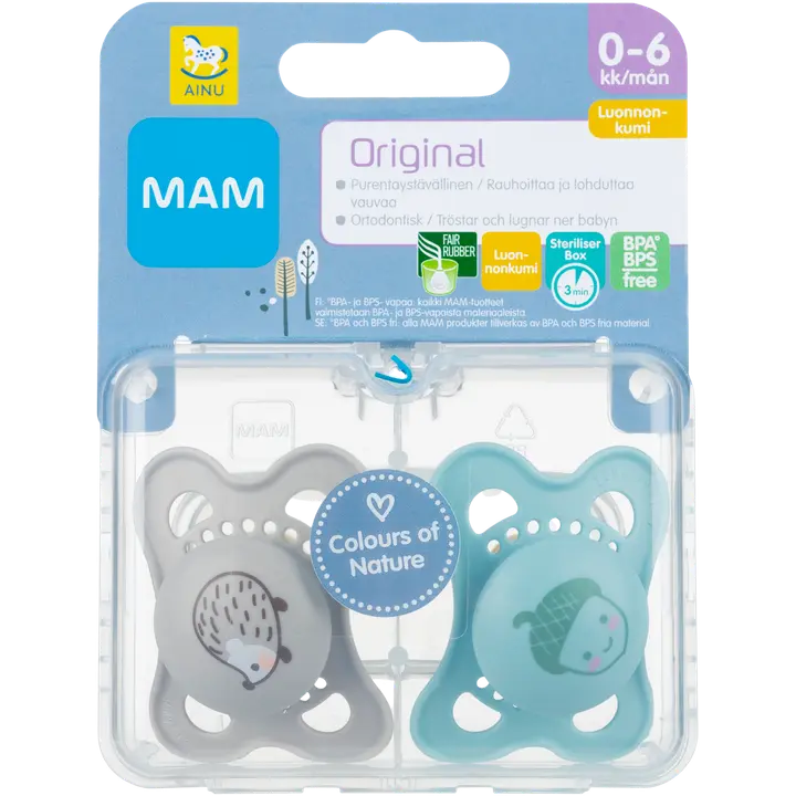 Ainu Mam Original 2kpl luonnonkumi 0-6kk