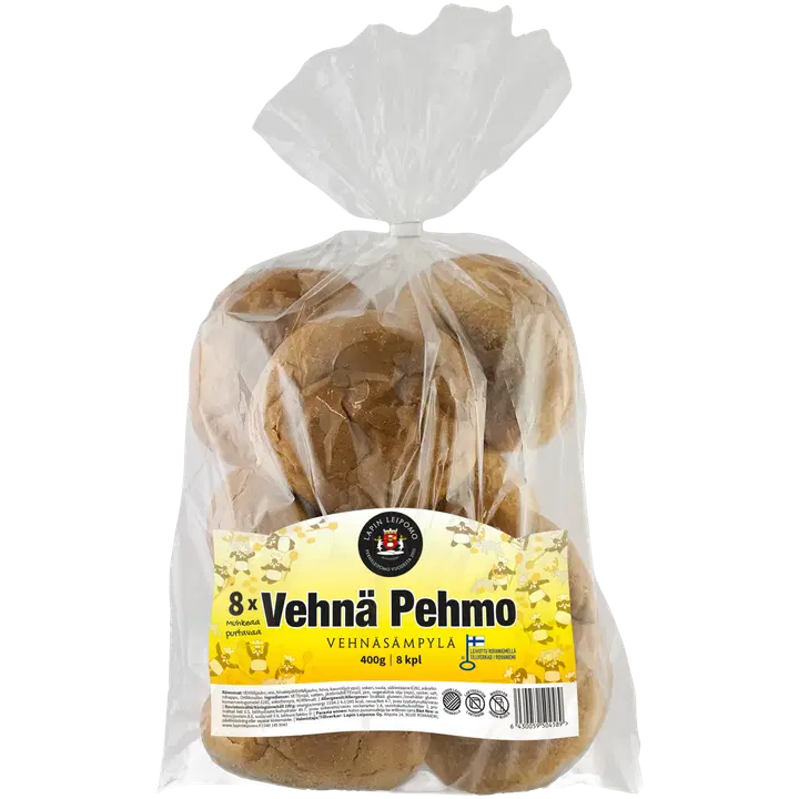 Lapin Leipomo Vehnä Pehmo sämpylä 400 g 8 kpl