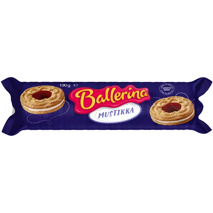 Kantolan Ballerina mustikka täytekeksi 190g