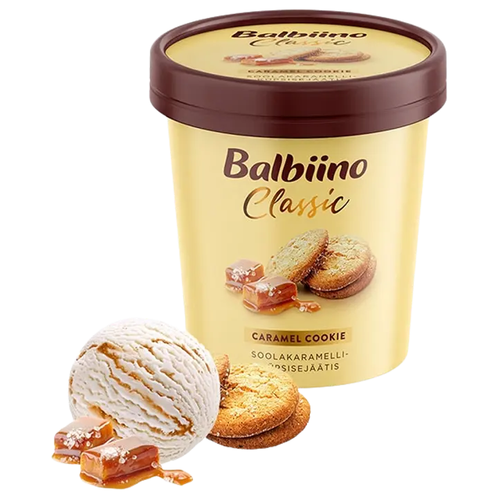 Soolakaramelli-küpsisejäätis, 500 ml