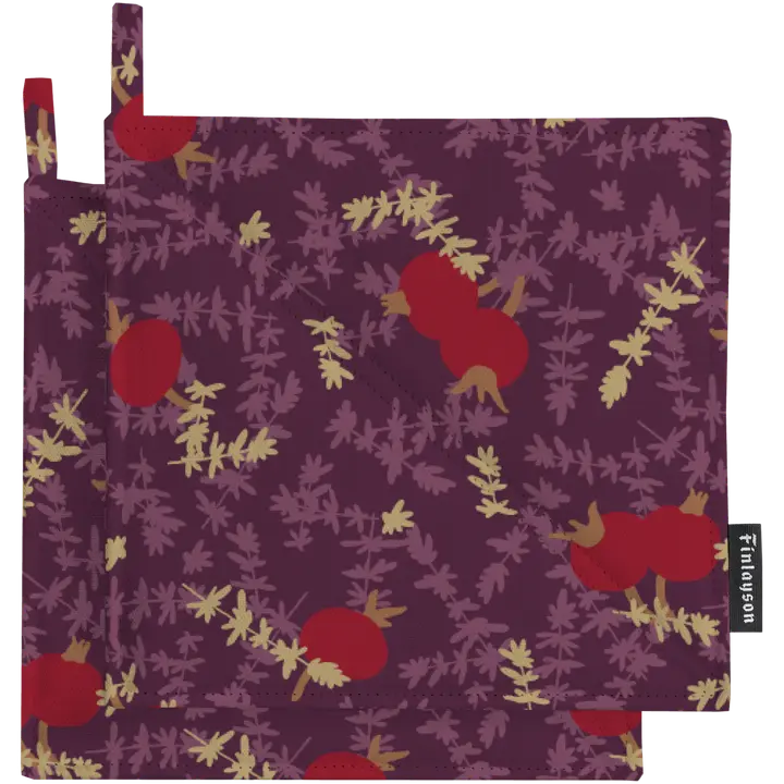 Finlayson patalappu 2kpl Ruusunmarja 22x22 luumu
