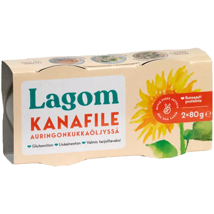 Lagom Kanafile auringonkukkaöljyssä 2x80g/2x52g