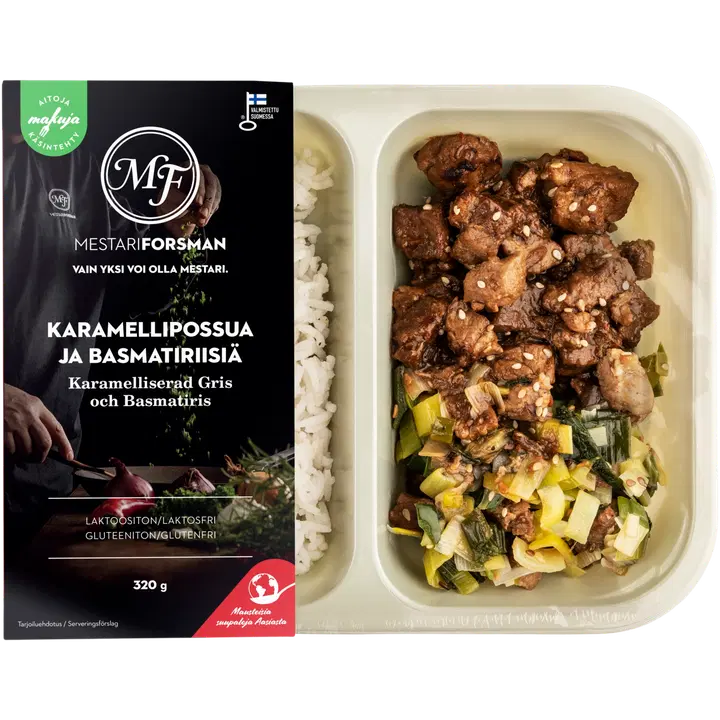 Mestari Forsman Karamellipossua ja Basmatiriisiä 320g