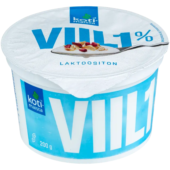Kotimaista laktoositon 1% viili 200g