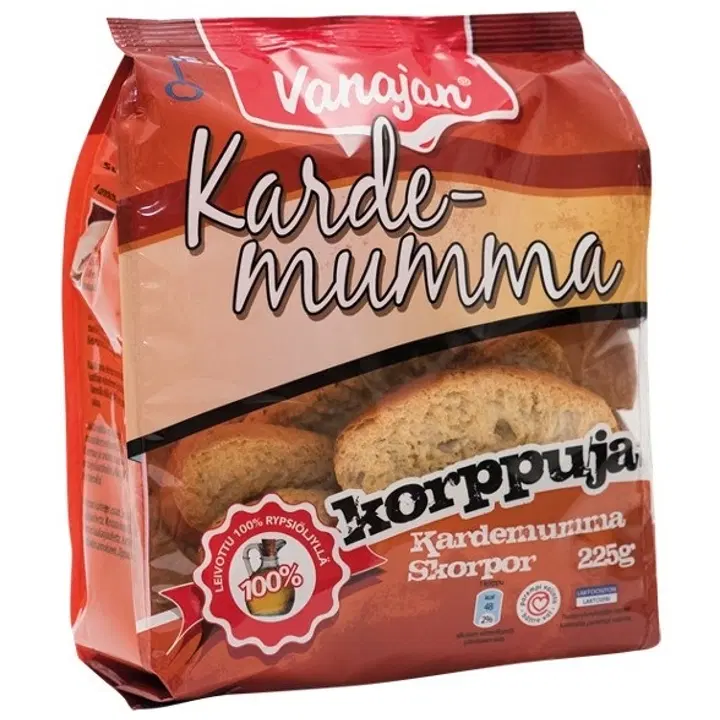 Vanajan Kardemummakorppu 225g