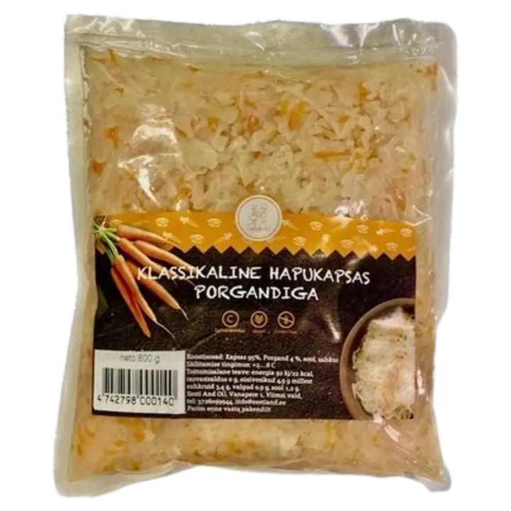 Klassikaline hapukapsas porgandiga 800g
