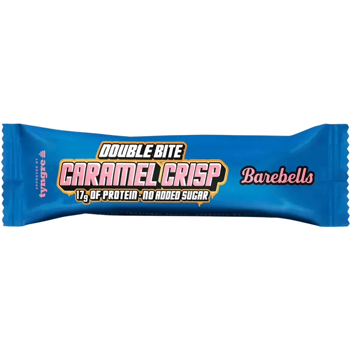 55g (2x27,5g) Barebells Double Bite Caramel Crisp proteiinipatukka