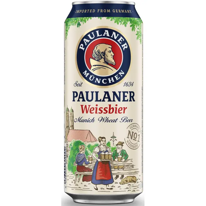 Paulaner Weissbier Munich Wheat Beer 5,5% 0,5l oluttölkki