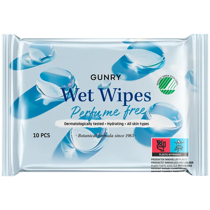 Gunry Wet Wipes Perfume Free kosteuspyyhe 10 kpl