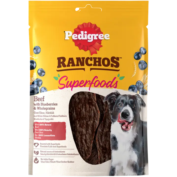 Pedigree Ranchos Superfood Härkää koiranherkku 70g