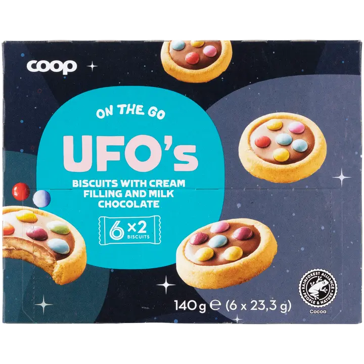 Coop UFO's täytekeksi 140 g
